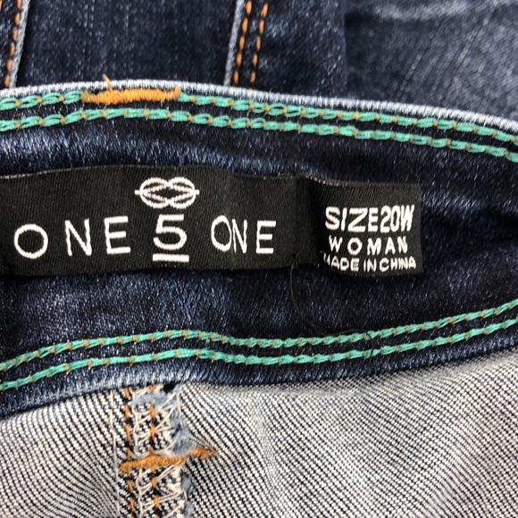 one 5 one distressed jeans size 20W - Picture 3 of 6